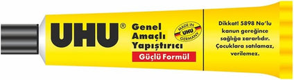 Uhu All Purpose Adhesive, The Tried And Tested Universal Glue For Almost All Gluing Cases Like Crafts And Repair, Tube, 125 ml, Transparent