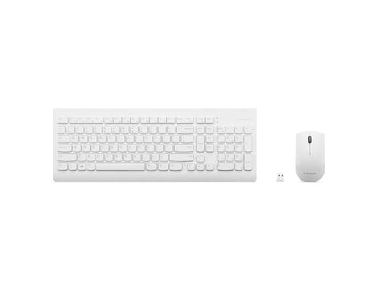 Lenovo 510 Wireless Combo Keyboard & Mouse (White) - EN-AR
