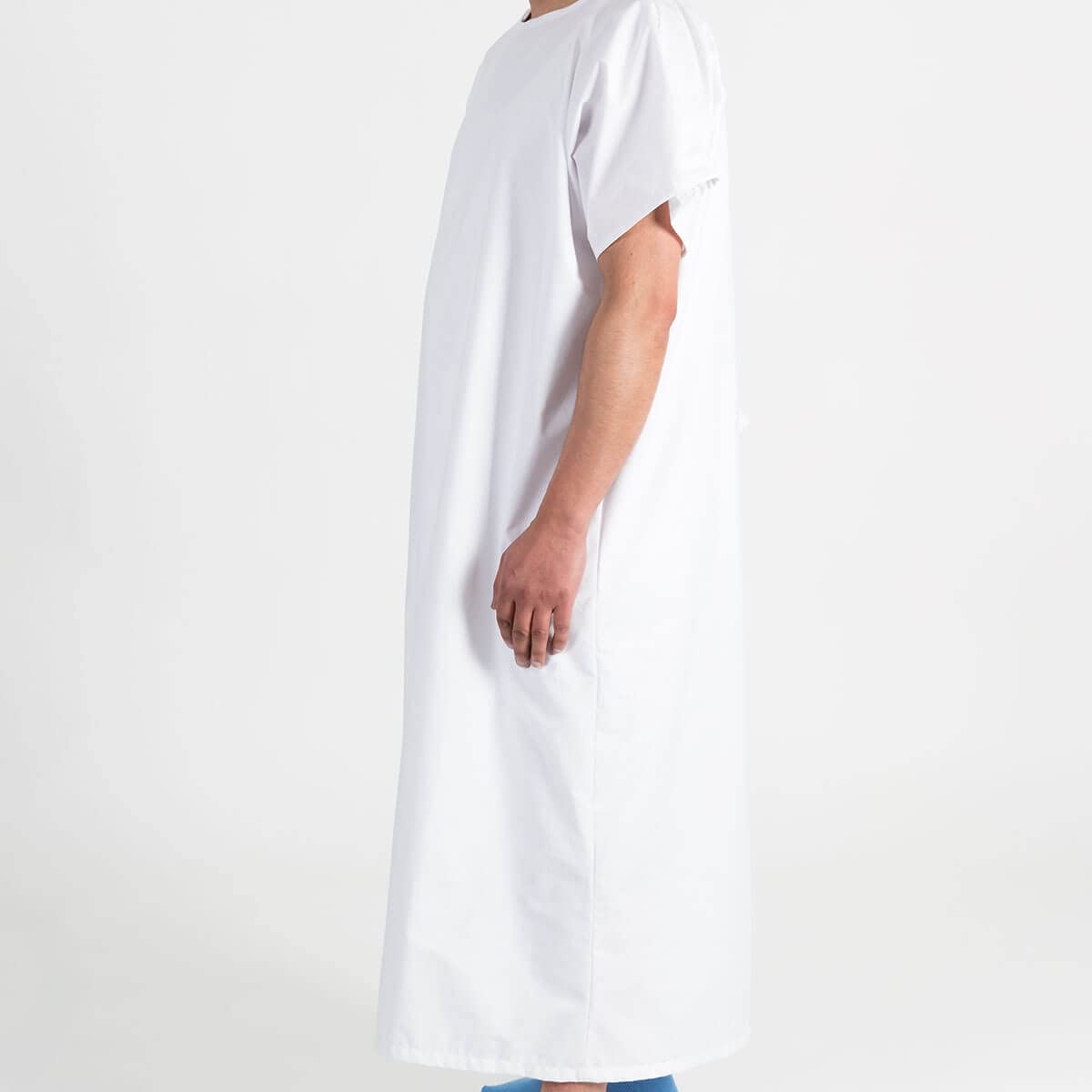 Hospital Patient Operation Gown One Size, Unisex Fit, Opening at Back - As Used by The NHS, White With Diamond Pattern, White With Diamond Pattern