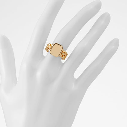 Aldo Womens Gold Patricia Ring Size 6