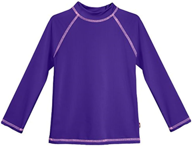 City Threads Girls' SPF50 Rash Guard Sun Swimming Tee Pool & Beach