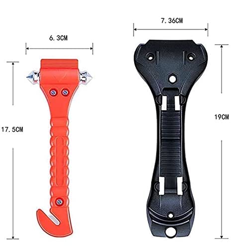 Emergency Escape Tool Auto Car Window Glass Hammer Breaker and Seat Belt Cutter Escape 2-in-1 Tool 1pcs