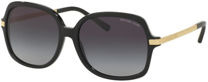 Michael Kors Women's Adrianna II Gradient Light Grey Lens Sunglasses 57-16-135 mm, MK2024F, Black