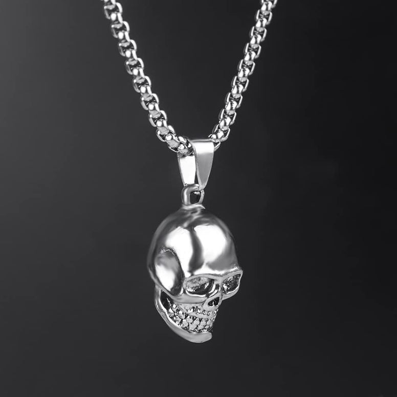 ShiQiao Spl Skull Pendant Necklace Gothic Halloween Accessories for Women Men Punk Accessories for Boys Christmas Birthday Gifts for Boys