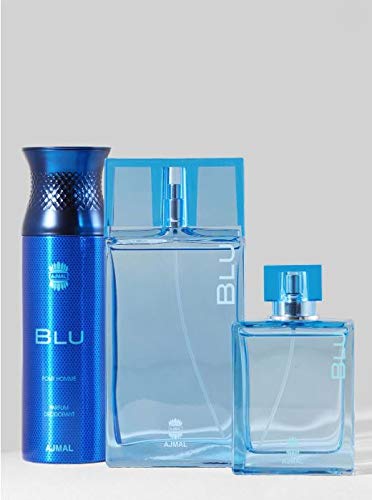 Ajmal Perfumes Blu Gift Set By Ajmal Perfumes, 90 Ml