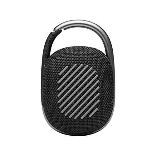 JBL Clip 4 Waterproof Portable Bluetooth Speaker Bundle with Megen Protective Hardshell Case (Black)