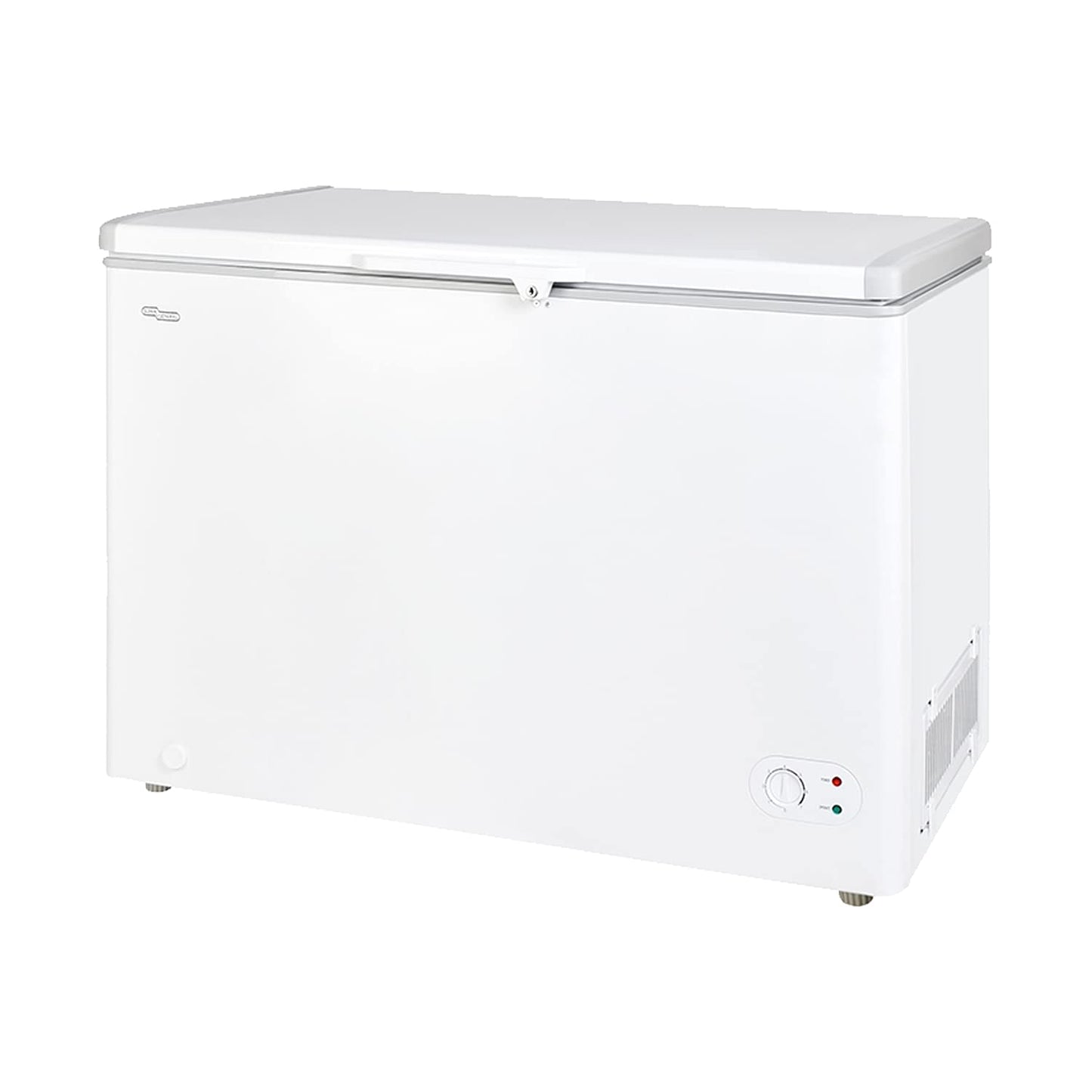 Super General Chest-Freezer 350 Liter Gross Volume, SGF-344-H, White, Rectangular Deep-Freezer with Storage-Basket, Lock & Key, Wheels, 112 x 68.8 x 83.5 cm, 1 Year Warranty