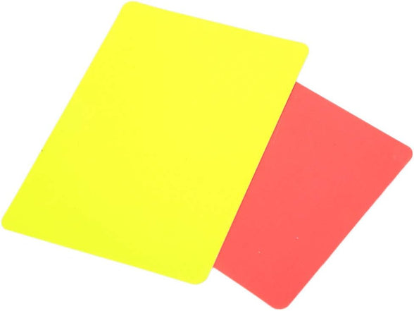 Football Red and Yellow Card, Referee Red Card, PVC Material Soccer Games Referee Tool for Competition