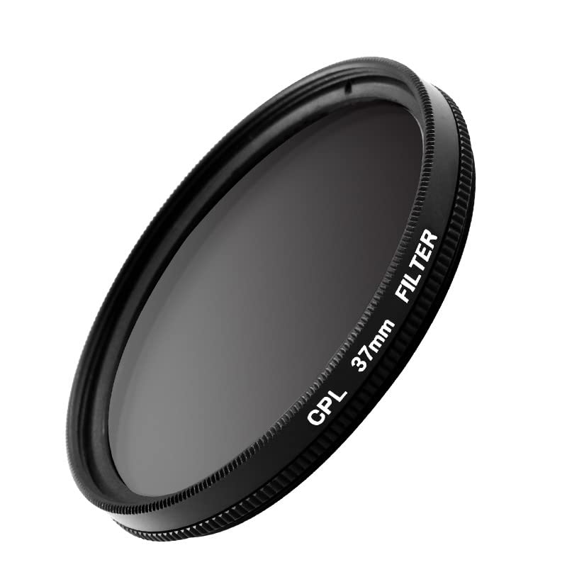 Portable Polarizer Camera Lens,37mm CPL Polarizing Lens Filter, Mobile Phone Clip Designed, Polarizer Lens Filter Improve Color Saturation and Contrast, for Eliminating or Reducing Light Spots