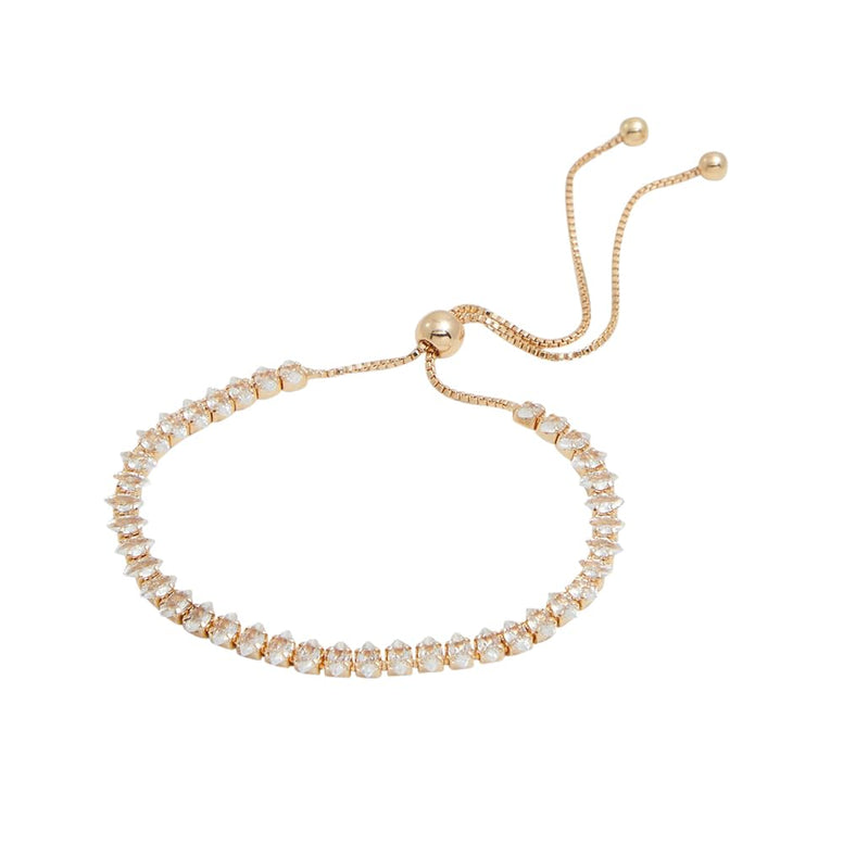 Aldo Womens Gold/Clear Multi Brucedale Bracelet One Size