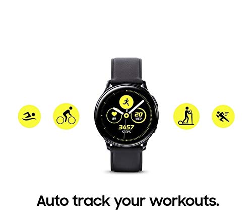 SAMSUNG Galaxy Watch Active 2 (44mm, GPS, Bluetooth, Unlocked LTE,) Smart Watch with Advanced Health Monitoring, Fitness Tracking, and Long lasting Battery, Aqua Black - (US Version)