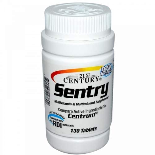 21st Century Sentry Multivitamin & Multimineral Supplement, 130 Tablets