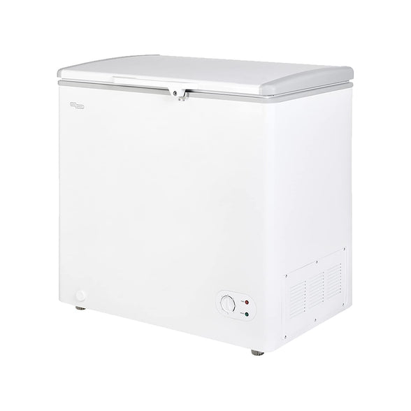 Super General Chest-Freezer 200 Liter Gross Volume, SGF-222, White, Compact Deep-Freezer with Storage-Basket, Lock & Key, Quick Freeze, 82.2 x 56.5 x 83.5 cm, 1 Year Warranty