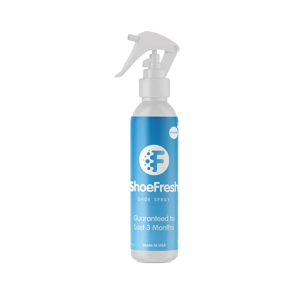 ShoeFresh Shoe Deodorizer Spray--Eliminate & Prevent Odors for 3 Months Guaranteed. Keep Your Shoes, Boots, Sandals, & Hockey Skates Smelling Fresh.