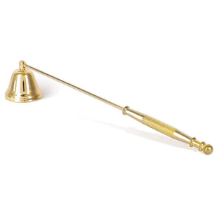 Candle Snuffer, Candlesnuffers Wick Snuffer Candle Extinguisher Accessory with Long Handle Putting Out Extinguish Candle Wicks for Candle Making Scented Candles Jar Candles, Gold