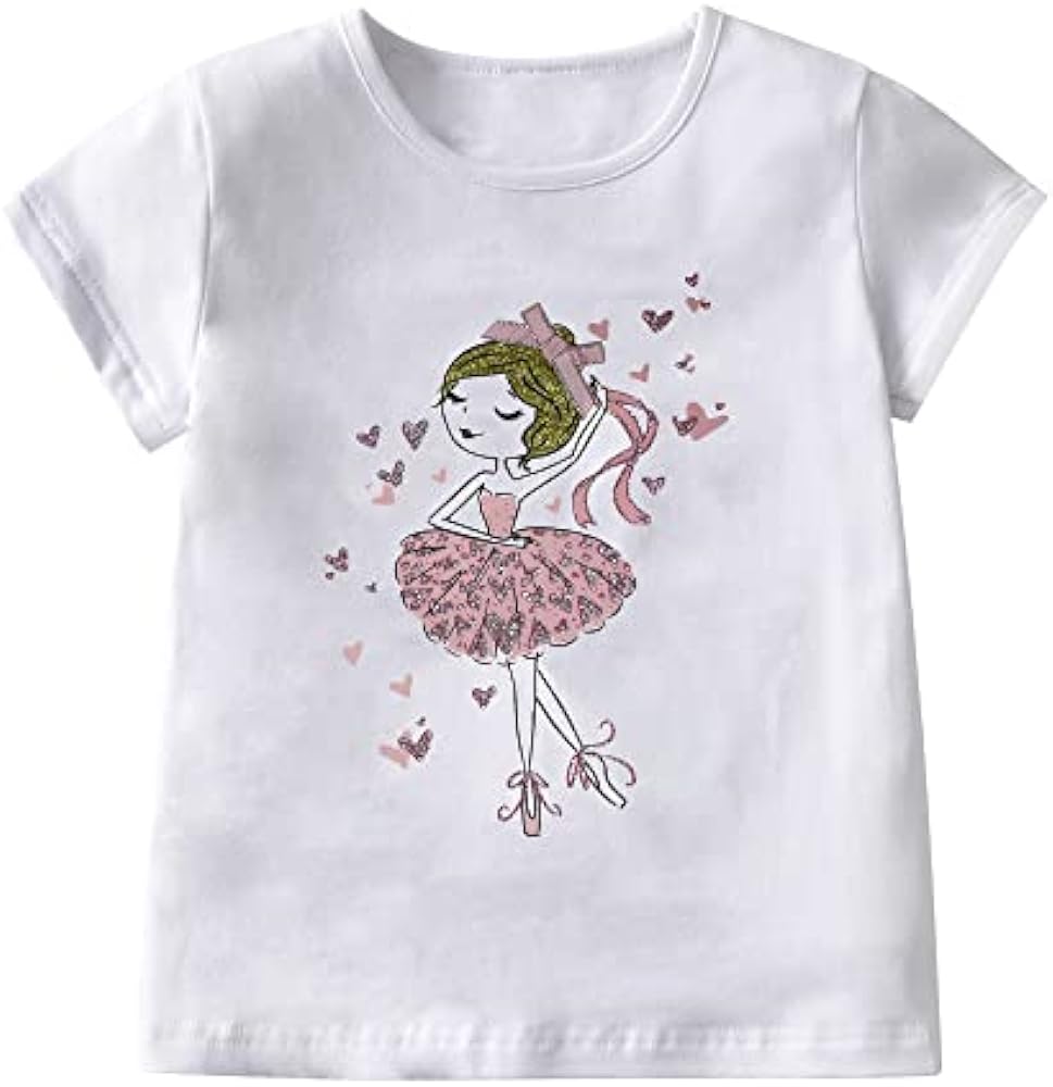 VIKITA Little Girls Cute Flower Long Sleeve T-Shirt Top for 1-8 Years