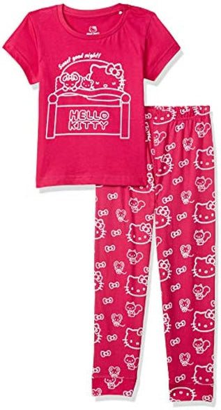 Joshua Tree Girl's Regular fit Pyjama Set