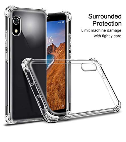 Xiaomi Protective Soft Silicone Shockproof Hybrid Protection Back Cover Case for Xiaomi Mi Redmi 7A - Transparent