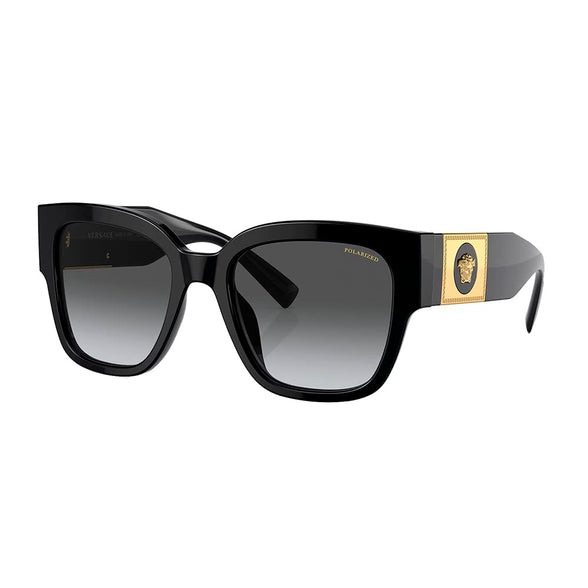 Versace Women's GB1/T3 Square Sunglasses, Black, 54-20-140 mm