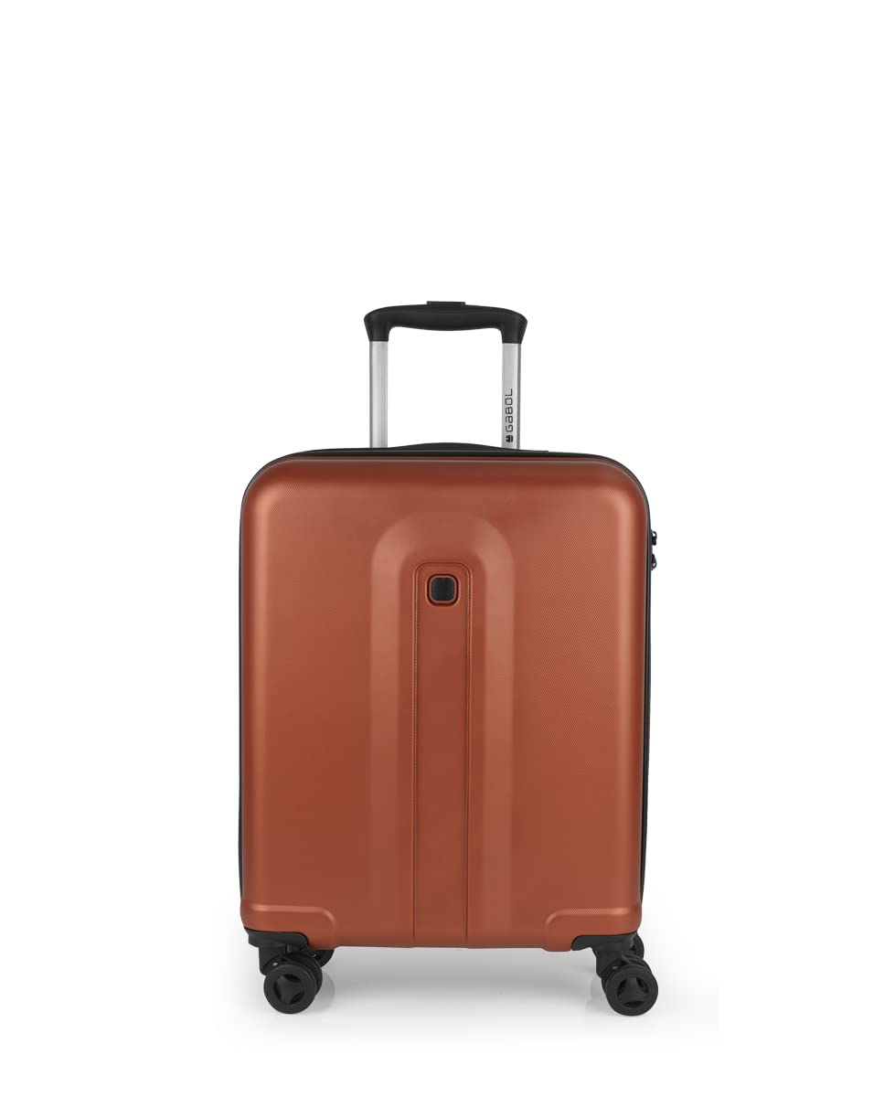 Gabol Jet Hardside Luggage on Wheels for Unisex | Ultra Lightweight ABS on with Spinner Wheels 8 (Orange, 20-Inch)