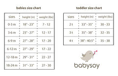 Babysoy Comfy Basic Footie Pants Unisex 2 Packs (3-6 Months, Tea/Choc)