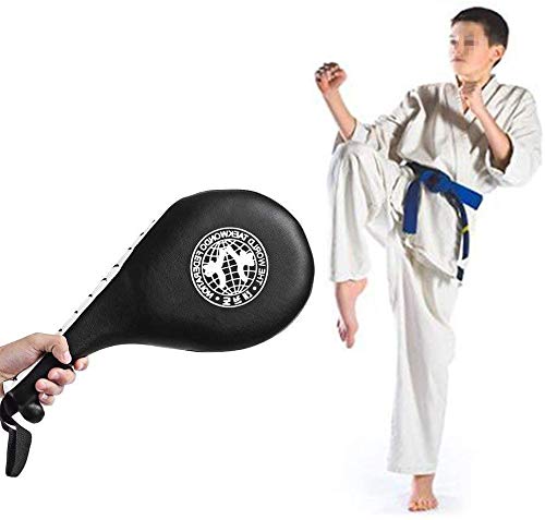 2 Pack Durable Taekwondo Kick Pads TKD Kicking Targets Training Tae Kwon Do Karate Kickboxing Training Practice, Black