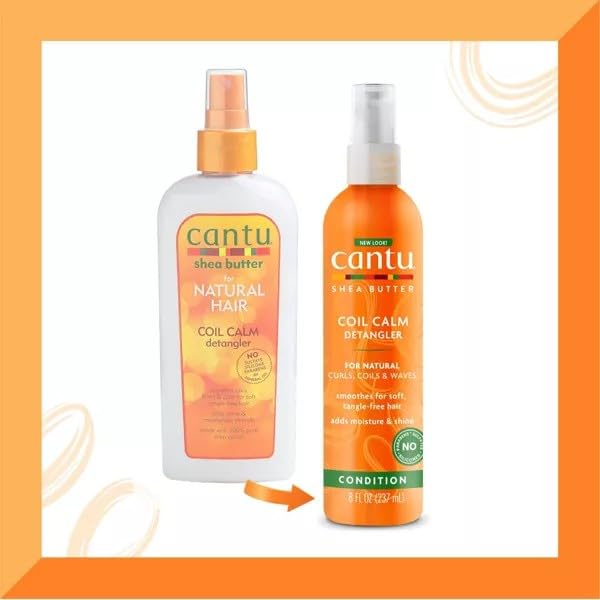 Cantu Coil Calm Detangler, 8 Fluid Ounce (Pack of 2)