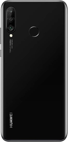 Huawei P30 Lite (128GB, 4GB RAM) 6.15" Display, AI Triple Camera, 32MP Selfie, Dual SIM Global 4G LTE GSM Factory Unlocked MAR-LX3A - International Version (Midnight Black)