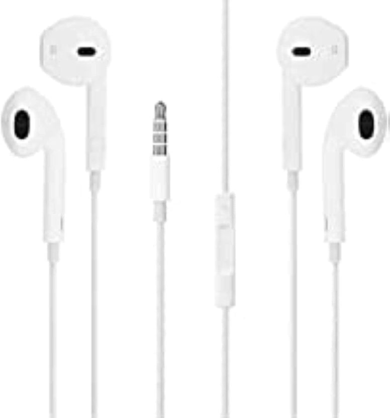 2 Pack Apple Earbuds [Apple MFi Certified] Headphones Earphones with 3.5mm Wired in Ear Headphone Plug(Built-in Microphone & Volume Control) Compatible with iPhone,iPad,PC,MP3/4,Android -White