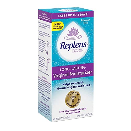 Replens Long-Lasting l Moisturizer with single-use applicator, 8 Count (Pack of 1)