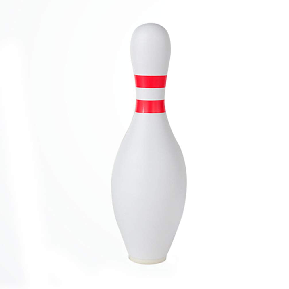 Garneck Bowling Pin Bank Unbreakable Plastic Coin Bank Unique Design Money for Kids Tollder (White)