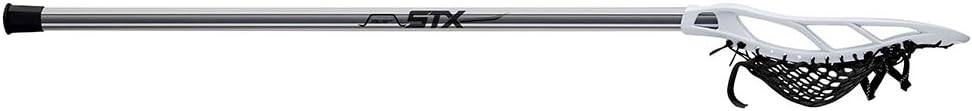 STX Lacrosse Stallion 50 Youth Lacrosse Complete Stick, Platinum/White, 39"