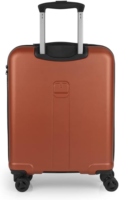 Gabol Jet Hardside Luggage on Wheels for Unisex | Ultra Lightweight ABS on with Spinner Wheels 8 (Orange, 20-Inch)