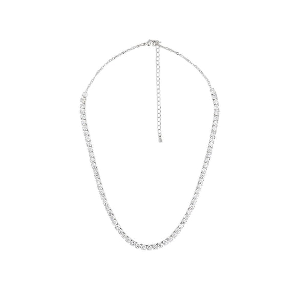 Aldo Womens Silver/Clear Multi Miraolla Necklace One Size