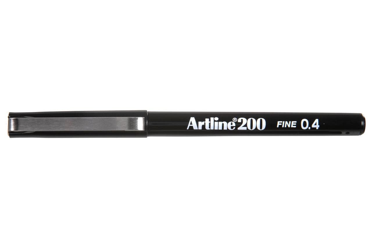 Artline 200 Technical Drawing Fineliner), Black Pen