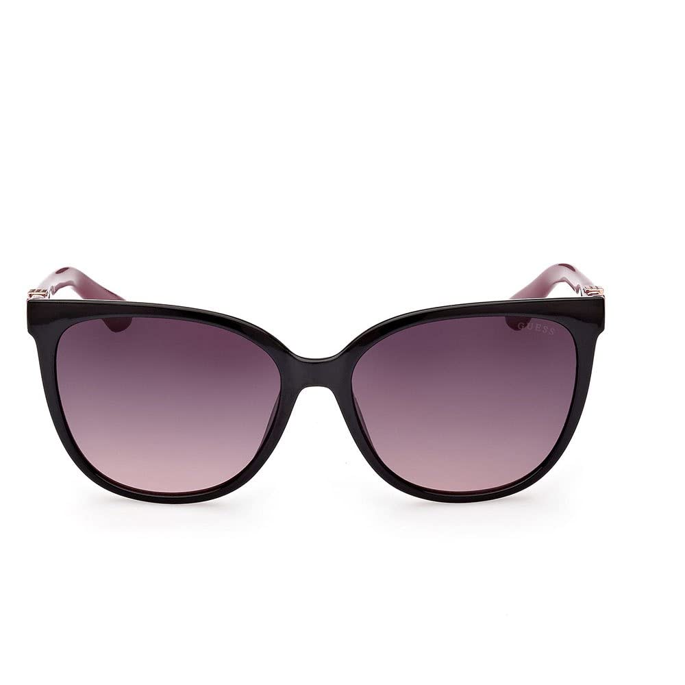 GUESS Womens Sunglasses , Black/Other/Gradient Smoke, 58 mm