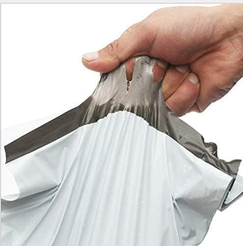 REDDOTGIFT® 100pcs Plastic Envelope Bag Size: H42*28cm Self-seal Adhesive Courier Storage Bags Plastic Poly Envelope Mailer Postal Shipping Mailing Bags (White (Inside Black), H42*28cm)