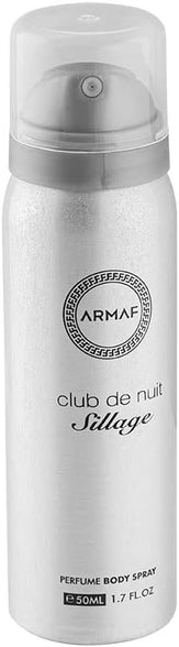 Armaf Club De Nuit Sillage Man 4 Pieces Gift Set For Men, Eau De Parfum 105ml, Perfumed Body Spray 50ml, Hair Shampoo 250ml, Body Shower Gel 100ml, Giftset, For Him, Silver, Perfumes for men