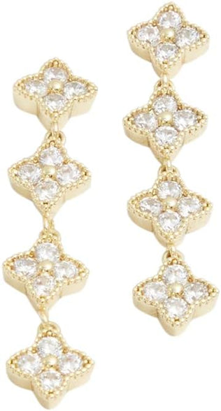 Aldo Womens Gold/Clear Multi Iconlazur Pierced Earring One Size
