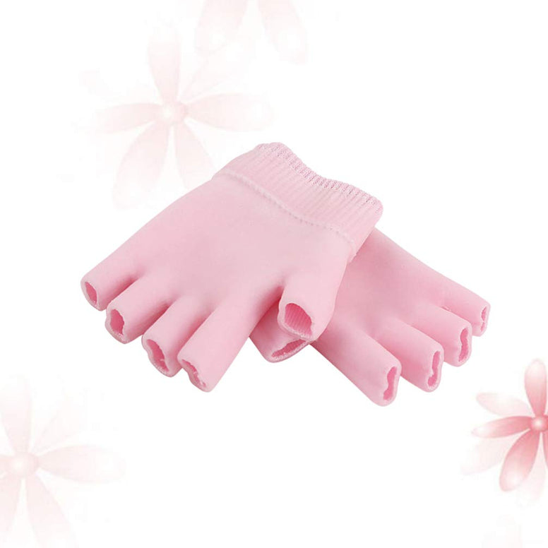 ROSENICE Gel Overnight Hand Moisturizing Gloves for Dry Hand Treatment Moisture Gloves Overnight Cotton Skin Spa Gloves with Moisturizer Gel