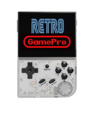 Retro GamePro RG35XX Handheld Game Console with 5000 Games, 3.5inch IPS OCA Screen Linux System Chip Cortex-A9 Portable Nostalgic Arcade Machine, 64g, 2100mAh (Anbernic White)
