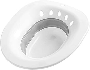 Sitz Bath for Toilet Hemorrhoids - MissZM, for Postpartum Pregnant-Women or Hemorrhoids, Foldable Hangable Storage Large-Capacity Private Care Washing Anti-Overflow Toilet Seat(Grey)…