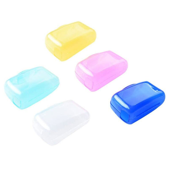 SOLDOUT Portable Toothbrush Head Cover Case for Travel Hiking Camping Tooth Brush Box Cap Bathroom Accessory (Assorted Color, Pack of 5)