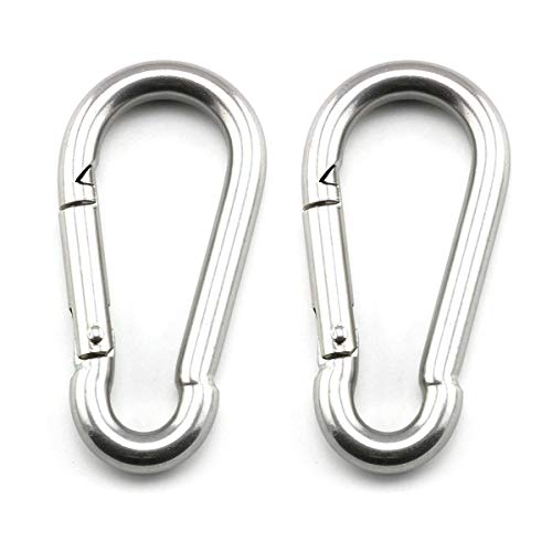 M8 Hammock Hanging Kit Hammock Hooks Carabiners For Hammock Stand Yoga Brazilian Hammocks Swing Chair Multiple Indoor Outdoor Suspension Ceiling Hooks