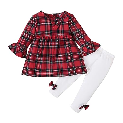 PATPAT Baby Girl Clothes Set Long Sleeve Infant Fall Outfits Toddler Tops and Pants Set(3-6 M)
