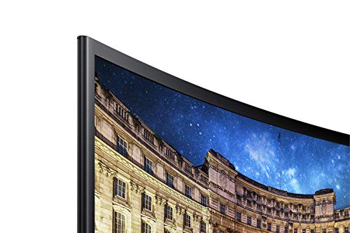 SAMSUNG 27-Inch CF39 Series FHD 1080p Curved Computer Monitor, Ultra Slim Design, AMD FreeSync, 4ms response, HDMI, DisplayPort, VESA Compatible, Wide Viewing Angle (LC27F398FWNXZA), Black