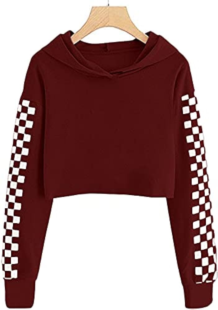 Meikulo Kids 2 Piece Outfits Girls Crop Tops Hoodies Long Sleeve Fashion Sweatshirts and Sweatpants