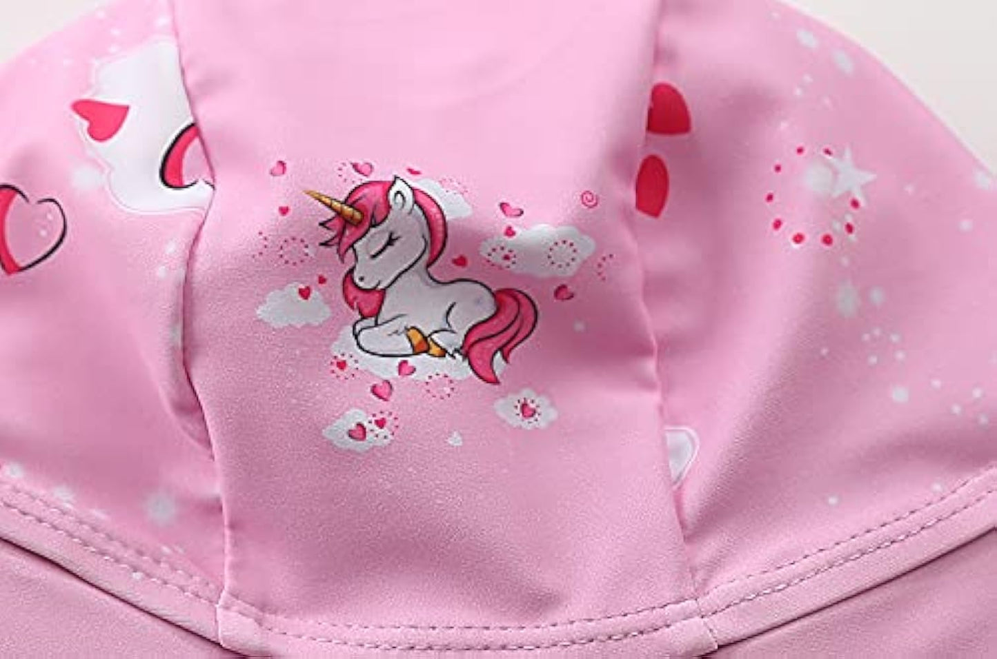 HausFine Little Kid Girls Unicorn Swimsuit Baby Girls One-Piece Swimwear with Sun Protection Hat