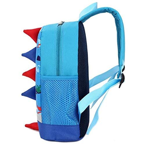 SKEIDO Children Bag Cute Cartoon Dinosaur Kids Bags Kindergarten Preschool Backpack for Boys Girls Baby School Bags 3-4-6-8 Years Old -Blue