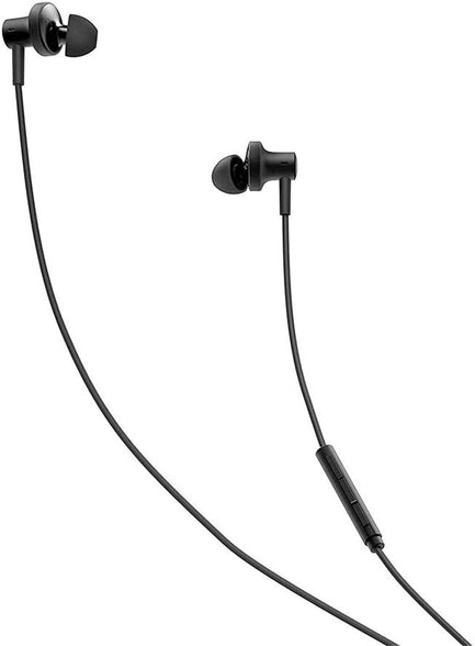 Xiaomi Mi Wired Universal In Ear Headphones Pro 2 Polished Exterior with Remote Control and Microphone, Graphene Diaphragm and Dual Driver Braided Wire Microphone Clearer Calls 3.5 mm Black, ZBW4423TY